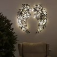 thumbnail image 5 of LAMIRO Pair Metal Wall Art with Led Lights Wall Art Sculpture Decor Cool 3D Shadow, Easy to Hang for Bedroom Living Room Office, 5 of 6