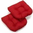 thumbnail image 1 of Coussin de Chaise de Salle à Manger Extérieur en Polyester Filé Tufté en Forme de U de 19 Pouces (Ensemble de 2) - Papprika, 1 of 1