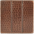 thumbnail image 6 of Premier Copper Products T4DBL-PKG4 4 x 4 in. Hammered Copper Linear Tile, 6 of 6