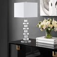 thumbnail image 4 of Safavieh Lighting Collection Modern Deco 28-Inch Bedroom Living Room Home Office Desk Nightstand Table Lamp Set Of 2 (Led Bulbs Included), 4 of 4