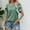 Green Womens Tops 06, variant on Summer Saving Wycnly Womens Tops Solid Short Sleeve Round Neck Tee Shirts Summer Lace Trim Petal Sleeve Loose Casual Tunic Blouses Dark Gray M Up to 65% off
