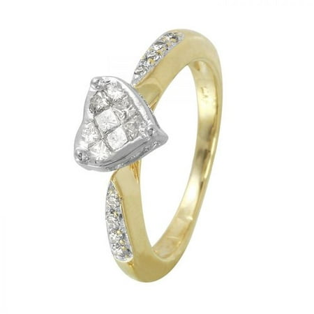 Foreli 0.34CTW Diamond 14K Yellow Gold Ring
