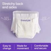 (2 pack) Freestyle Total Chlorine Free 14x Better Absorption Hypoallergenic EWG Verified® Baby Diapers, Size 4 (22-34 lbs), 48 Count