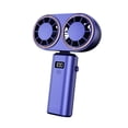 thumbnail image 4 of Ventilador de escritorio ventilador portátil portátil salidas dobles inalámbricas versátiles digitales ventilador de ventilador personal ventilador de azul, 4 of 8