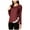 Red - vintagewine, variant on maison Jules Womens Lace Trim Knit Blouse, Red, XX-Large