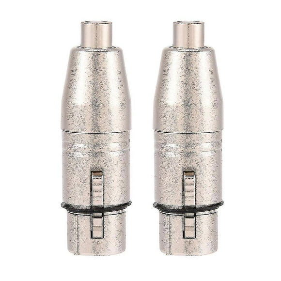 Xlr 3-pin Female To Rca Female Microphone Connector 2pcs 3-pin Xlr Female Jack To Rca Female Audio Microphone Connectors Adapter