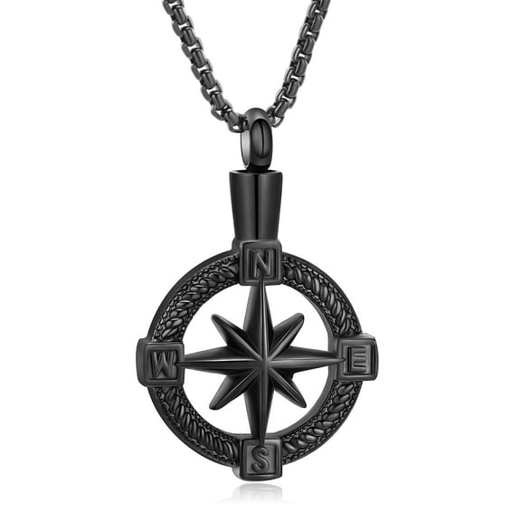 Urn Necklaces For Ashes Compass Cremation Jewelry For Ashes Memory Jewelry For Women Men  Friendship Ashes Necklace Gift