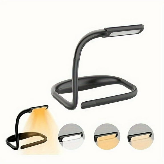 LED Neck Reading Light, Book Light In Bed, Dimming 3 Colors with Bendable Arms, Suitable for Repairing, Night Running, Reading, Walking, Knitting（1pc）