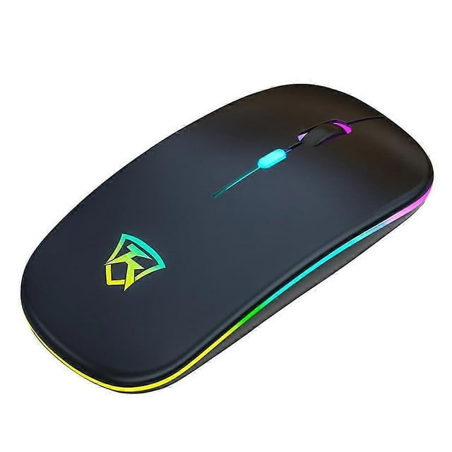 Ratón inalámbrico silencioso y recargable para ordenador portátil y PC.