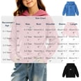 thumbnail image 2 of Ohufall 0-6T Embroidery Sweatshirt for Girls Hooded Pullover Long Sleeve Tops Solid Color Loose Comfort Fashion Casual Sweatshirts, 2 of 5