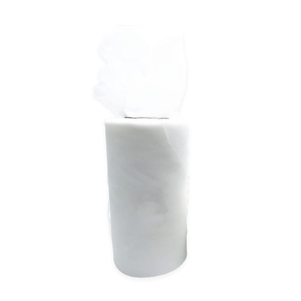 Injueey Tela de nylon Rolls de Tulle para la suavidad cómoda y fácil de las decoraciones del partido respirable De coser blanco