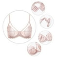 thumbnail image 5 of Women See-Through Lace Soft Transparent Everyday Bra, 5 of 6
