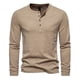 thumbnail image 1 of Jersey de botones de moda informal para hombre: camiseta estampada de manga larga, material de poliéster, uso diario/laboral, 1 of 2