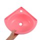 thumbnail image 5 of WASHWEPE Lavabo De Pared Colgante Rosa Con Estructura Resistente Y Moderno Para Espacios Compactos, 5 of 8