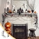 thumbnail image 4 of Decoraciones de Halloween, adornos de Halloween, enredaderas de rosas oscuras de 175 cm, piñas negras de rosa para decoración colgante para el hogar y exteriores, enredaderas artificiales simuladas, b, 4 of 9