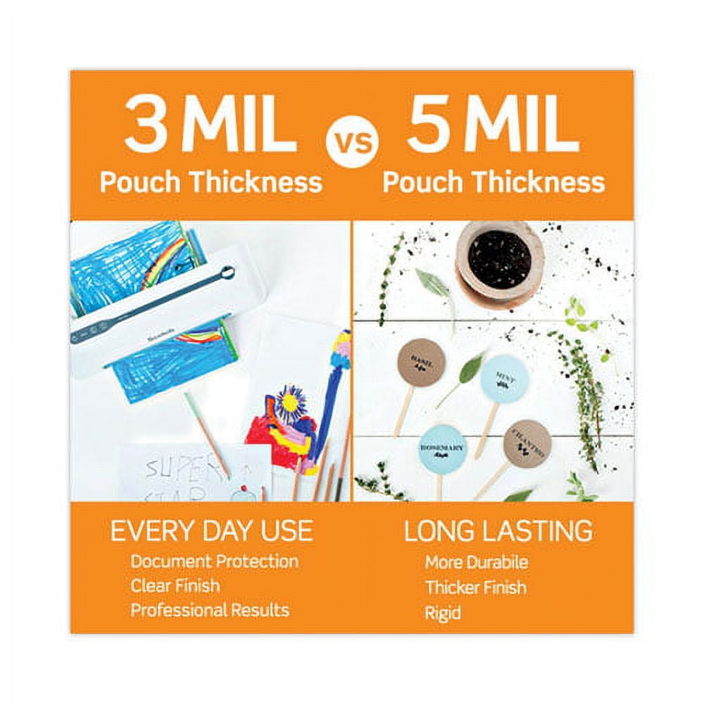 Laminating Pouches, 3 Mil, 9" X 11.5", Gloss Clear, 100/pack | Bundle of 2 Packs