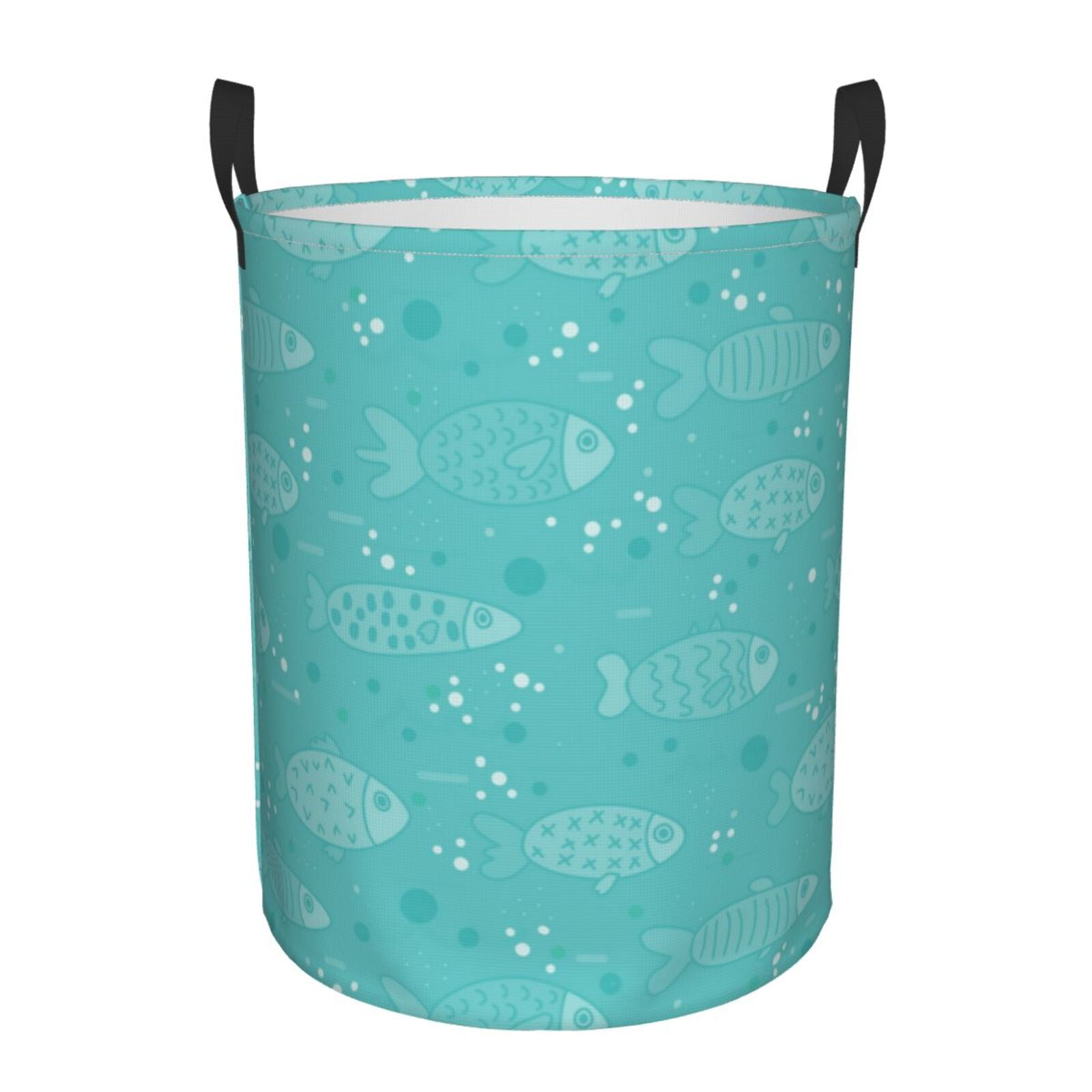 Green Snakeskin print Laundry Basket