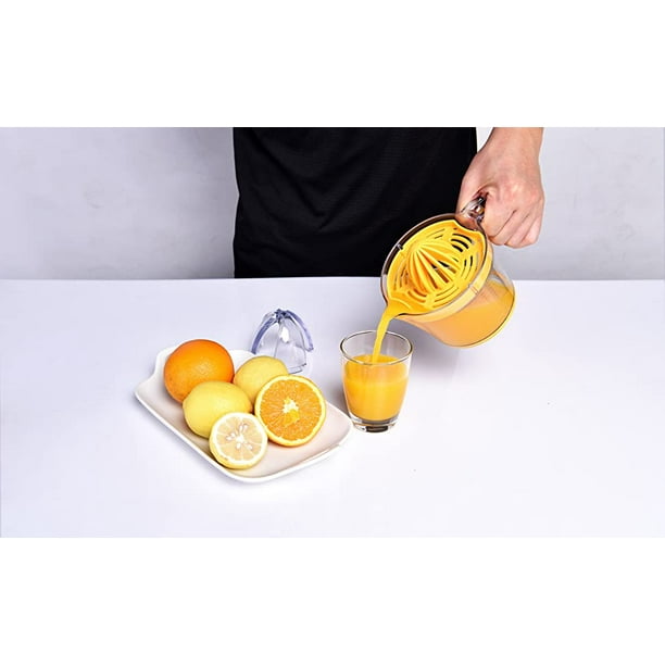 Lemon Squeezer Orange Juicer Multifunctional Lemon Juicer with Built in Measuring Cup and Grater Egg separator Non Slip Silicone Handle Upgrade Citrus