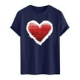 thumbnail image 3 of hotojiny Men's Shirts Fashion Heart Short Sleeve Tshirt Summer Casual Crew Neck Tops Valentine's Day T Shirts for Man, 3 of 4