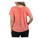 thumbnail image 3 of Blusa Simply Basic M220A02012 Talla G Coral Campesina Estampada, 3 of 4
