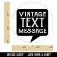 thumbnail image 2 of Fun Mail Vintage Text Message Letter Penpal Self-Inking Rubber Stamp Ink Stamper - Blue Ink - Small 3/4 Inch, 2 of 7