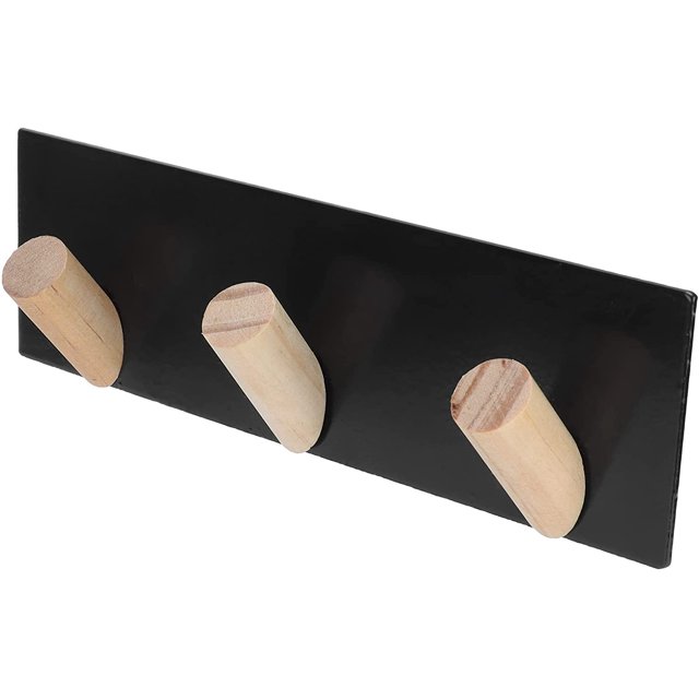 Perchero para llaves, colgador de llavero, gancho autoadhesivo para dormitorio, sala de estar (negro) Rojo Verde