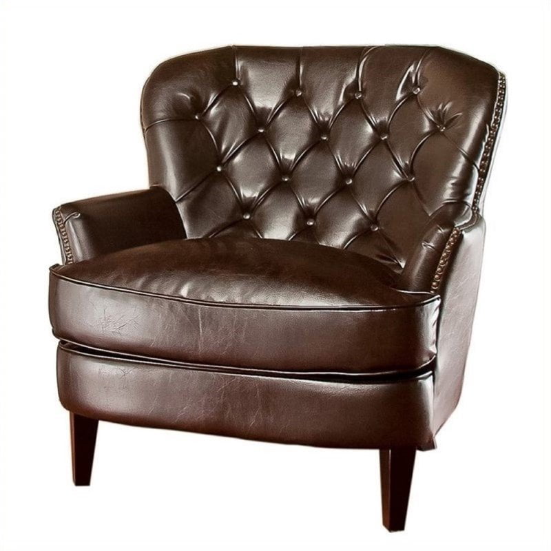 Noble House Kennedy Tufted Leather Club, How To Tufted Leather