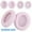 Pink, variant on husxh Replacement Ear Pads Cushion Cover Soft Memory Foam Headphones Ear Cushions Protein Leather Ear Cups Cover for Anker Soundcore Life Q30 Headphones