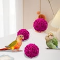 thumbnail image 5 of Beautynvta 2 Pcs Round Wicker Rattan Balls, 2'' Rattan Woven Decorative Ball Bowl Vase Filler, Wicker Balls for Birthday Home Party Table Centerpiece Wedding Decor, Hot Pink, 5 of 6