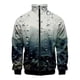 thumbnail image 4 of Chaqueta con estampado 3D de gotas de lluvia para hombre, abrigos de gran tamaño con personalidad moderna, chaquetas con cremallera Harajuku, ropa para niños, 4 of 5