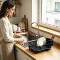 thumbnail image 5 of Cutlery Drying Rack - Metal Utensil Drainer | Cutlery Drainer for Sink | Drying Rack Holder | Kitchen Drying Basket | Spoon Knife and Fork Storage Basket for Home Kitchen, 5 of 5
