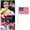 Red, variant on Small US Flags On Stick 4 X 6 Inch Mini Hand Held Stick Flags with Spear Top Solid Wooden Flag for Party Sports Events Patriotic Festival 4th Of July Decorations