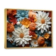 thumbnail image 2 of Designart "Daisies landscape Aerial View" Floral Floater Framed Wall Decor, 2 of 7