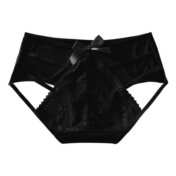 Velaura for Women Underwear Latex Underwear for Adults Cheeks Cute Bikini Panties for Women Medium Panties Women's Low Waist Mesh Briefs Solid Color Crotch Underwear Panties