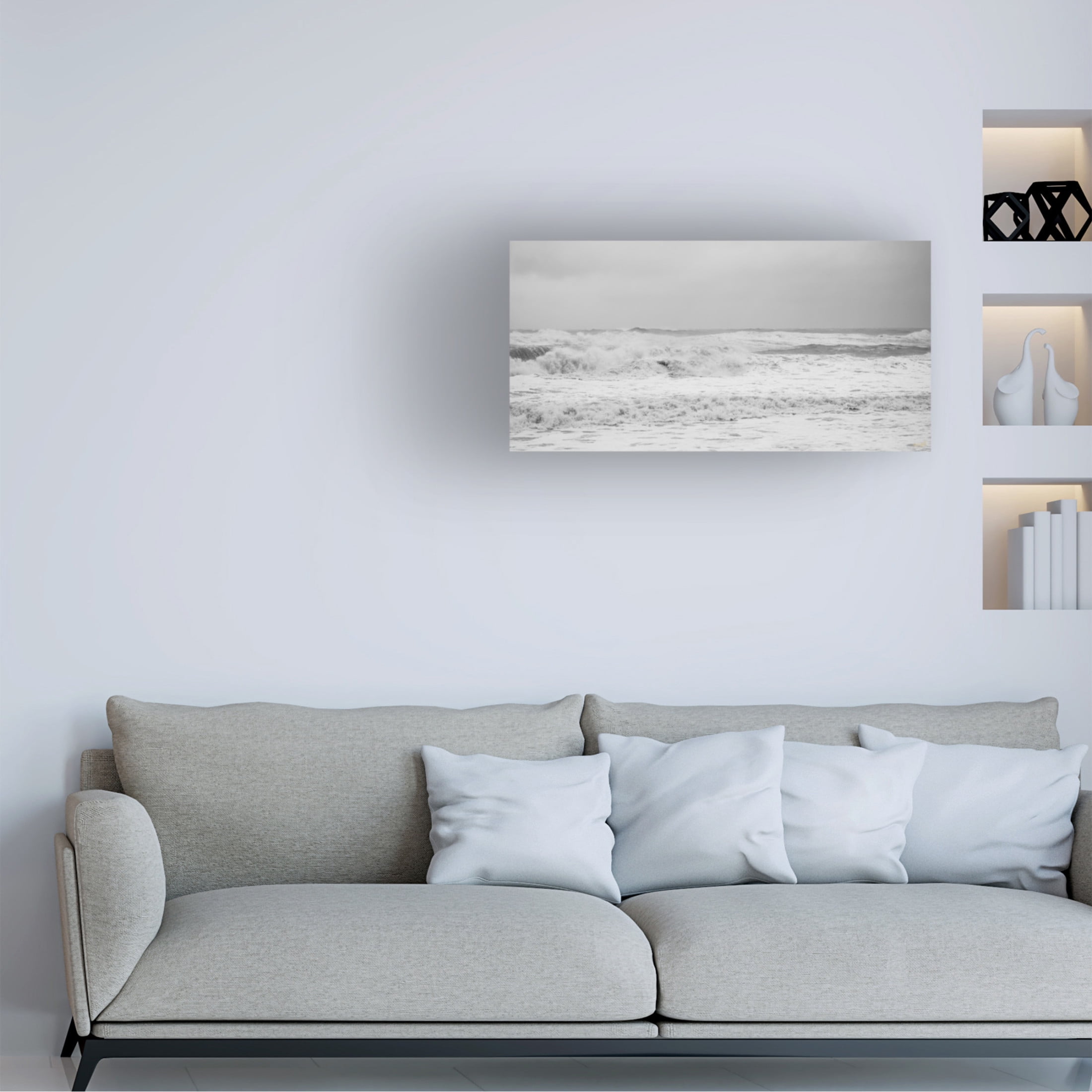 Canvas Wall Art - Life BeautifuLEE 'Vivid Dream Waves 4' Wall Art for Living Room, Bedroom, or Office Décor by Trademark Fine Art - 19 x 10 Inches
