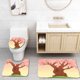 thumbnail image 1 of Juego de Alfombras de Baño ABPHQTO 3 Piezas Árbol Amor Pájaros Flores, 1 of 2
