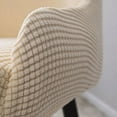 thumbnail image 3 of Guardoinrt 2pcs Polyester Elastic Dining Armchair Covers Simple Installation Long-lasting Protection Easy khaki, 3 of 6