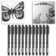 thumbnail image 4 of Rotulador Negro - 12pcs Micron Liner Rotulador De Punta Fina Tinta Negra A Base De Agua Lápiz De Dibujo A Prueba De Agua Para Escritura De Dibujo Cómico, 4 of 14