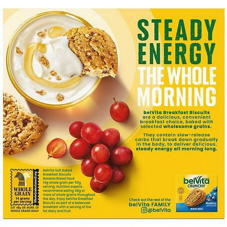 belVita Soft Baked Breakfast Biscuits Banana Bread 1.76 oz x 5 pack Pack of 2 Walmart