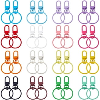 10 Moschettoni Metallici A Grilletto Per Borse, Portachiavi, Chiavi, Multicolor - Foto 2
