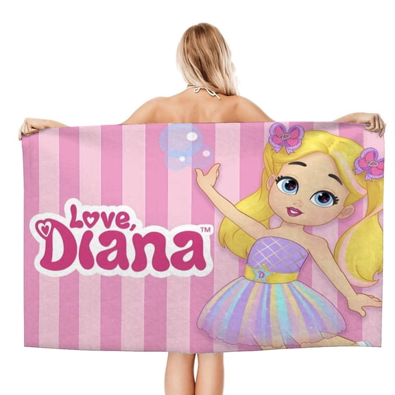 Love Diana Beach Towel Quick Dry Microfiber Absorbent Soft Pool Bath Towel for Adult Boys Girls Lightweight 20"X40"