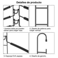 thumbnail image 3 of Perchas Ganchos para Pantalones, 2 PCS, 5 Niveles de Acero Inoxidable Multifuncional Perchas Plegables, Antideslizante, Organizador Ahorra Espacio, para Colgar Bufanda, Corbata, Ropa, 3 of 9