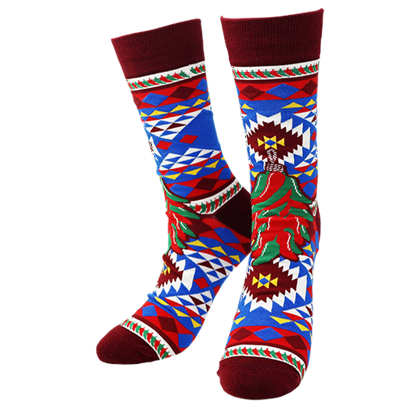 Southwest Chili Pepper Knit Sock