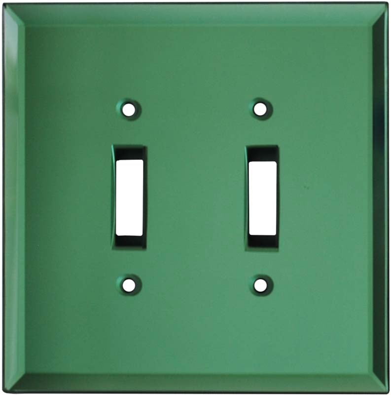 2 Toggle Switch Plate Covers, Mirror Switch Plate