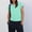 Mint Green, variant on Women's Summer Short Sleeve Tank Top, Crew Neck Solid Basic Tee, Loose Fit Casual Lightweight Blouse, Daily Vacation Essential Tops for Ladies