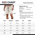 thumbnail image 5 of Iceglad Mens Athletic Shorts Elastic Drawstring 7in Inseam Stretch Waffle Running Gym Parchment M, 5 of 9
