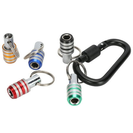 

YOUTHINK Fast Change Bit Holder Screwdriver Bits Holder 5Pcs/Set Hex Shank Keychain 1/4in Quick Release Extension Bar Screwdriver Bit For Drill Bits
