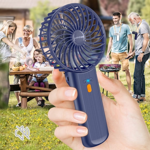Ventilador Portátil Breezefan Recargable USB 4 Velocidades Azul Marino