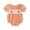 Orange-Zahlx, variant on New Born Baby Girl Clothes Soccer Football Striped Puff Short Sleeve Jumpsuit Smocked Bubble Outfit