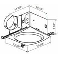 thumbnail image 3 of Aero Pure AP200D-S W Designer Series 200 Cfm 2 Sone Ceiling Mounted Energy Star Certified, 3 of 6